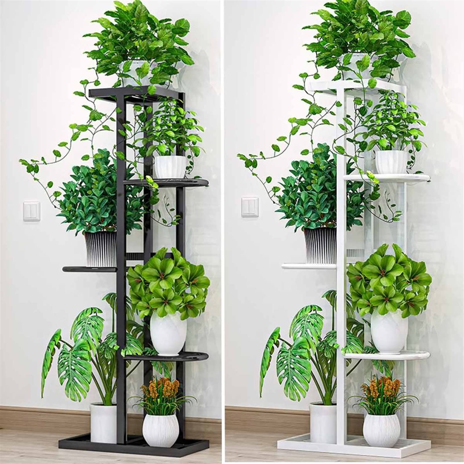 Amazon.co.jp: 植物スタンド 5段 アイアンクラフト 本棚 植物ラック